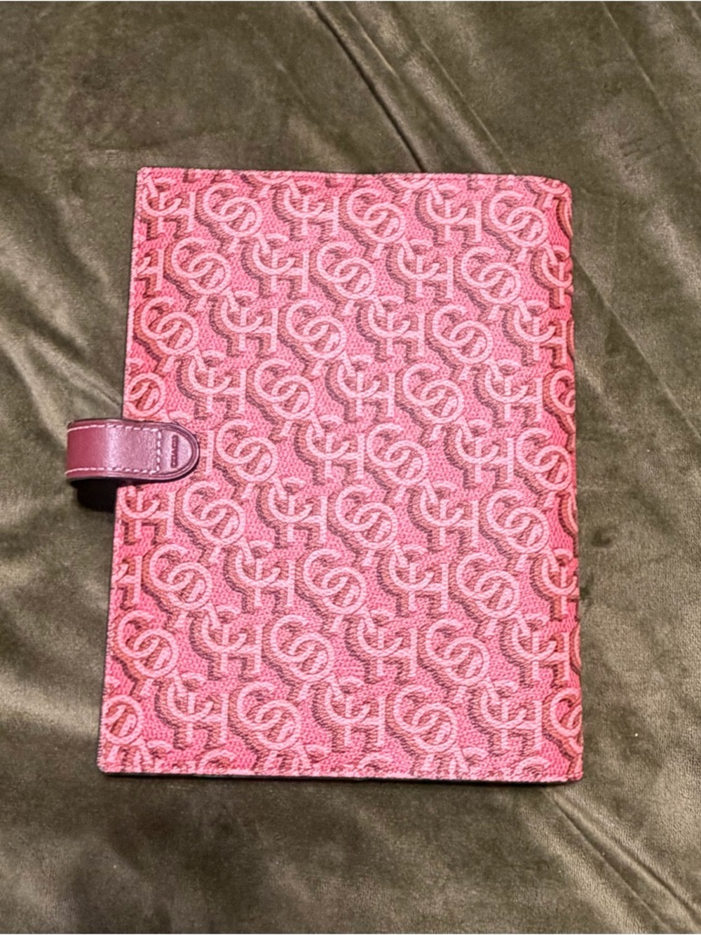 Coach Pink Monogram Snap Journal Notebook - Picture 5 of 5